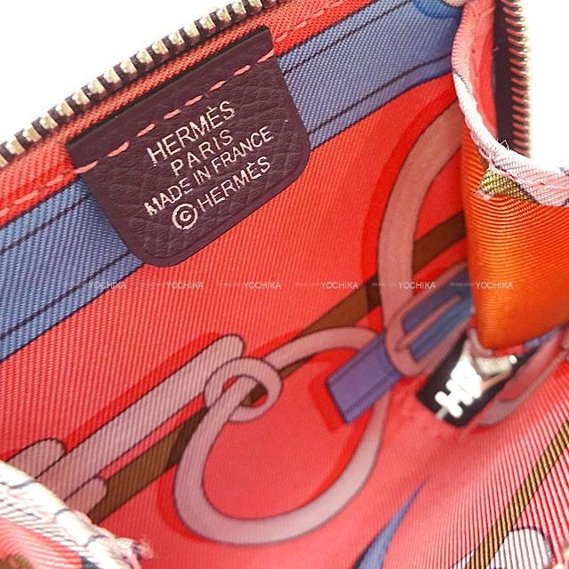 HERMES エルメス アザップ シルクイン コンパクト ミニ 財布 "乗馬の装具一式" レザン/ローズアザレ/グリスパー