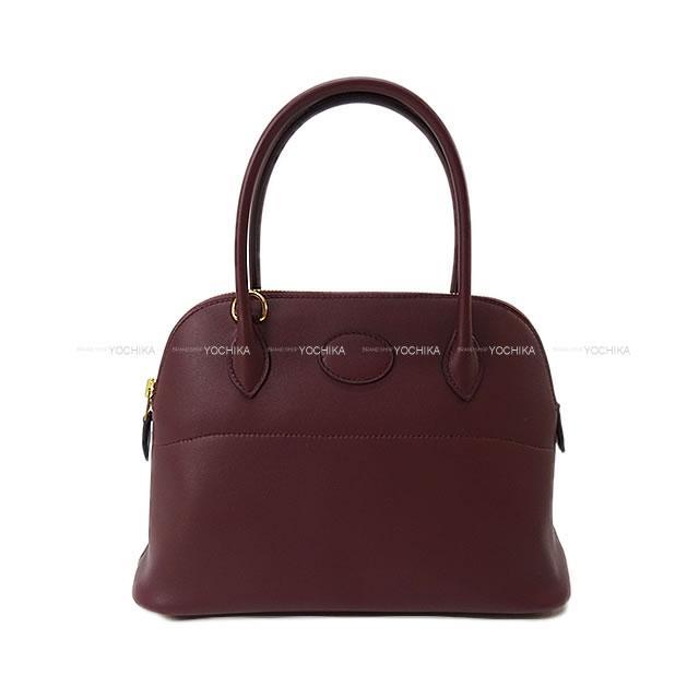 HERMES エルメス ショルダーバッグ ボリード27 ボルドー スイフト  