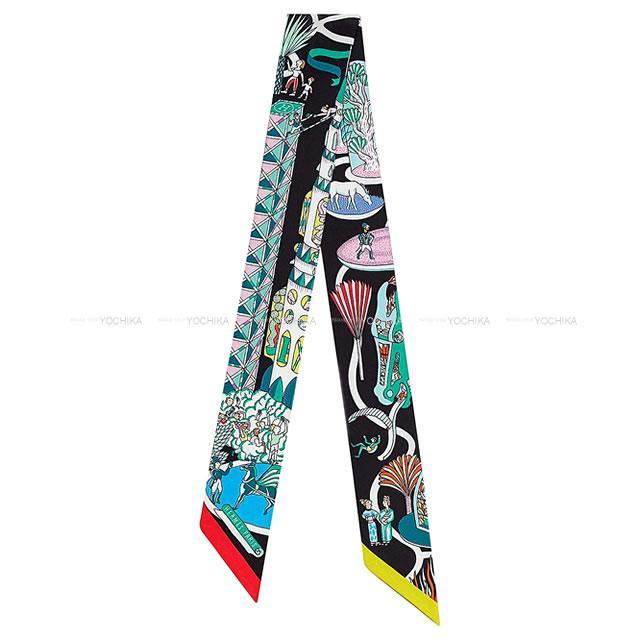 2020年 秋冬 HERMES エルメス スカーフ ツイリー 万国博覧会 黒  