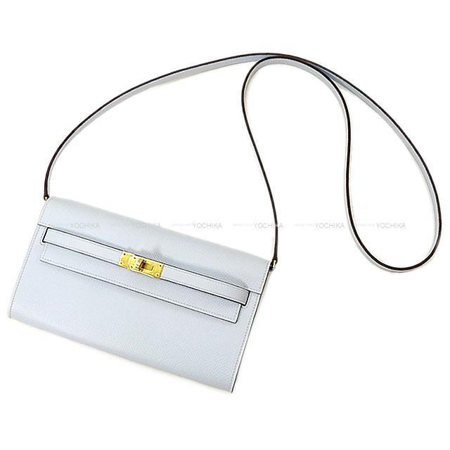 HERMES エルメス 長財布 ケリーウォレット ロング トゥー ゴー ブルー