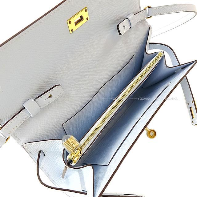 HERMES エルメス 長財布 ケリーウォレット ロング トゥー ゴー ブルー