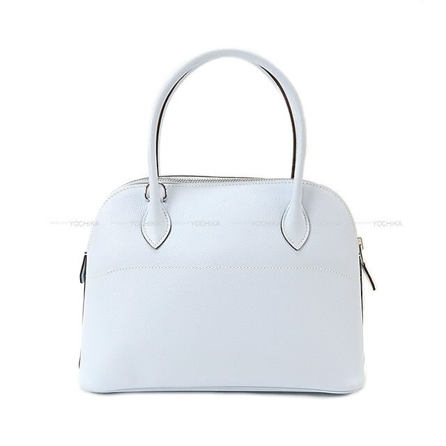 HERMES エルメス ショルダーバッグ ボリード27 ブルーブリュム エプソン シルバー金具 新品