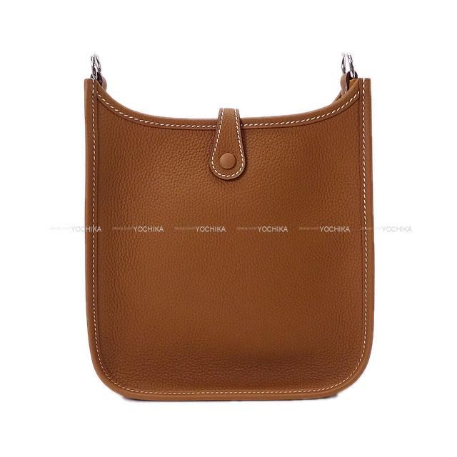 HERMES エルメス ショルダーバッグ エブリン エヴリン 16 TPM アマゾン サングル ジグザグ ゴールド/白 トリヨン