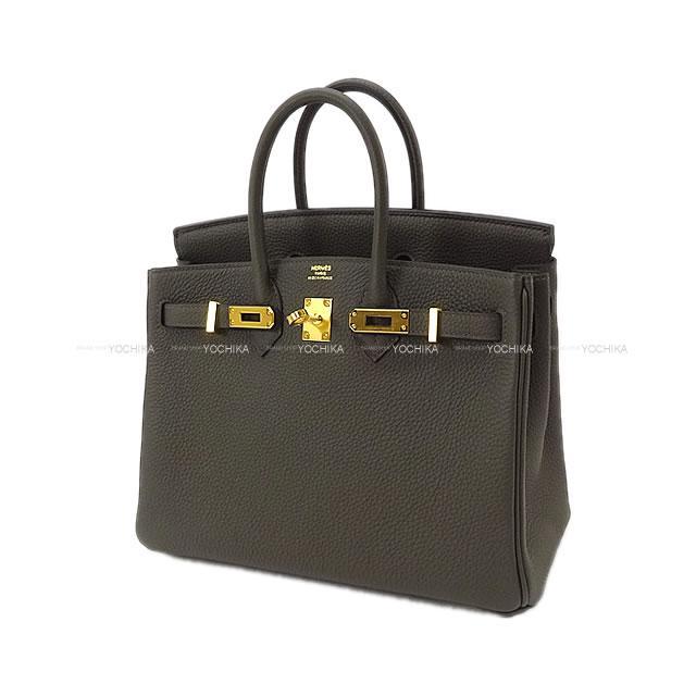 HERMES エルメス ハンドバッグ バーキン25 ヴェールグリス トゴ ゴールド金具 新品