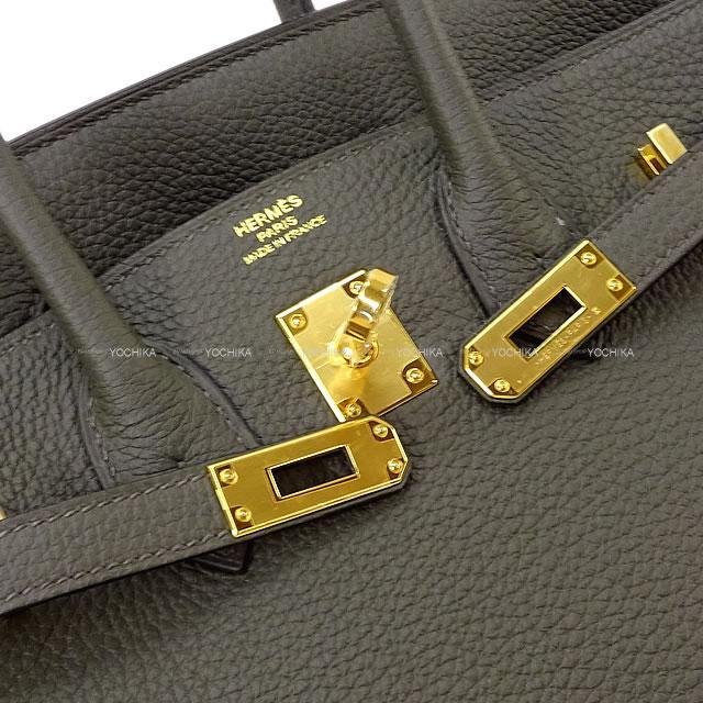HERMES エルメス ハンドバッグ バーキン25 ヴェールグリス トゴ ゴールド金具 新品