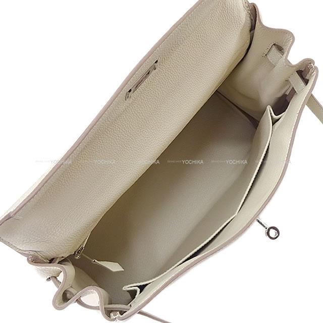 HERMES エルメス ハンドバッグ ケリー32 内縫い クレ トゴ シルバー金具 新品未使用