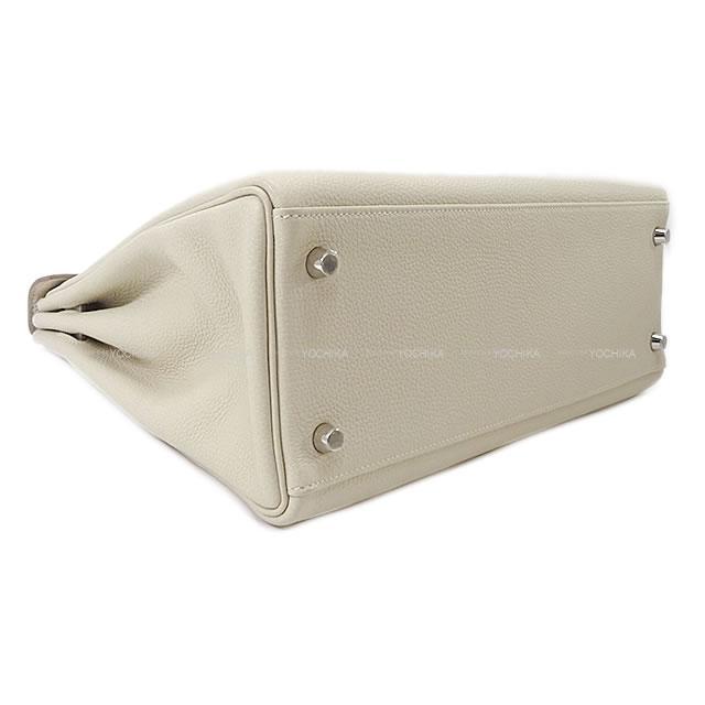 HERMES エルメス ハンドバッグ ケリー32 内縫い クレ トゴ シルバー金具 新品未使用