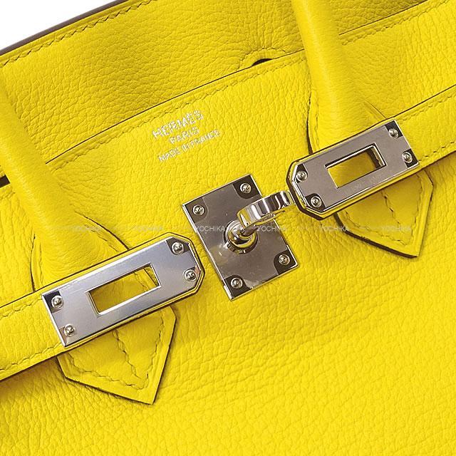 HERMES エルメス ハンドバッグ バーキン25 ジョーヌナプル トリヨンノヴィーヨ シルバー金具 新品未使用
