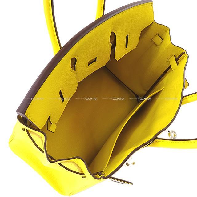 HERMES エルメス ハンドバッグ バーキン25 ジョーヌナプル トリヨンノヴィーヨ シルバー金具 新品未使用