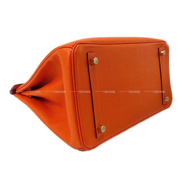 HERMES エルメス ハンドバッグ バーキン30 フーオレンジ エプソン ゴールド金具 新品未使用
