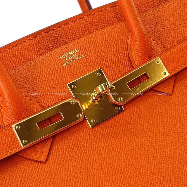 HERMES エルメス ハンドバッグ バーキン30 フーオレンジ エプソン ゴールド金具 新品未使用