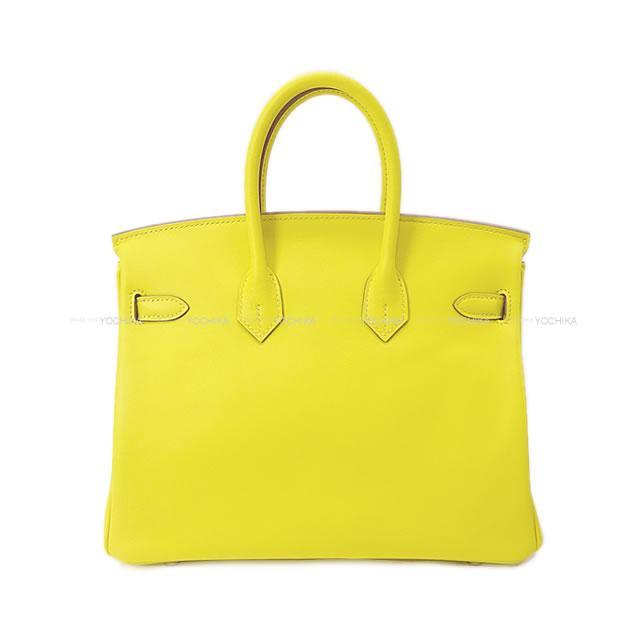 HERMES エルメス ハンドバッグ バーキン25 ライム スイフト ゴールド金具 新品