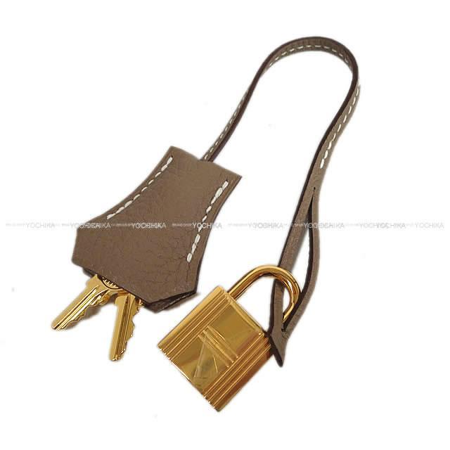 HERMES エルメス ハンドバッグ ケリー28 内縫い エトープ (エトゥープ) トゴ ゴールド金具 新品未使用