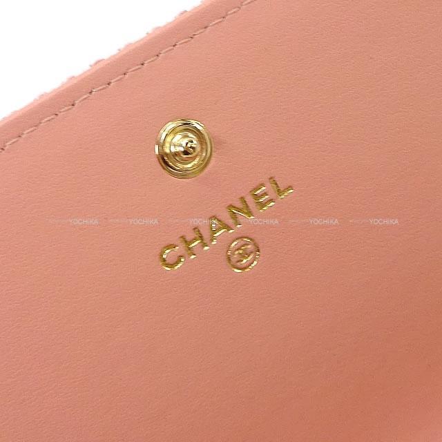 CHANEL シャネル ドーヴィル ファスナー付フラップ 長財布 スモーク