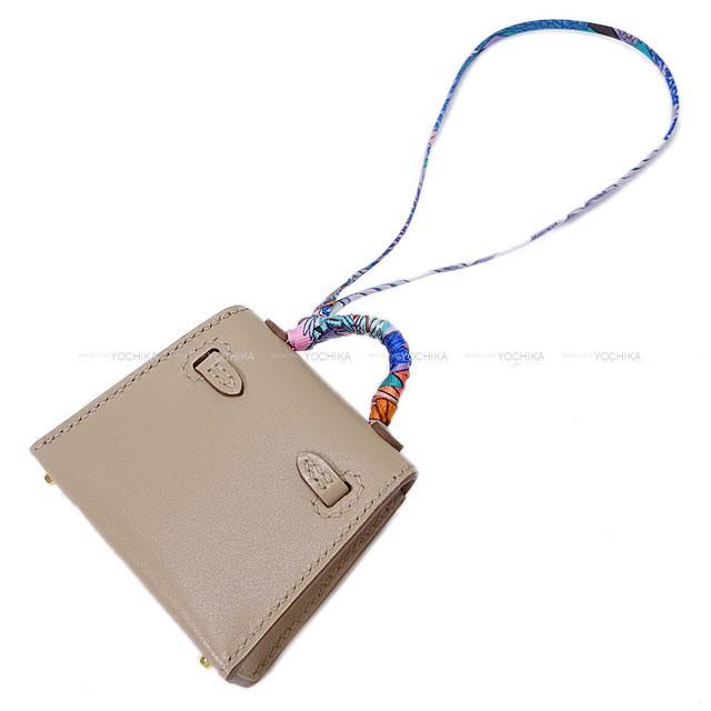 HERMES エルメス ミニミニ バッグチャーム ケリートゥイリー(ツイリー)  アルジル タデラクト ゴールド金具 新品