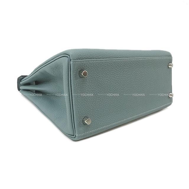 HERMES エルメス ハンドバッグ ケリー28 内縫い シエル トゴ シルバー金具 新品