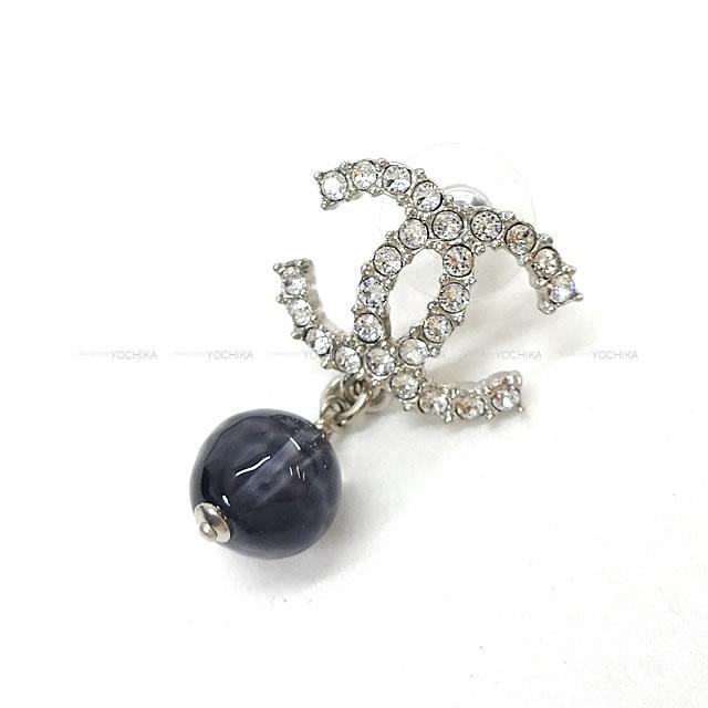 2020年 CHANEL シャネル ラインストーン ココマーク ピアス AB5338 新品