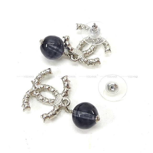 2020年 CHANEL シャネル ラインストーン ココマーク ピアス AB5338 新品