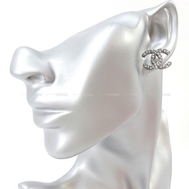 2020年 CHANEL シャネル ラインストーン ミニパール ココマーク ピアス