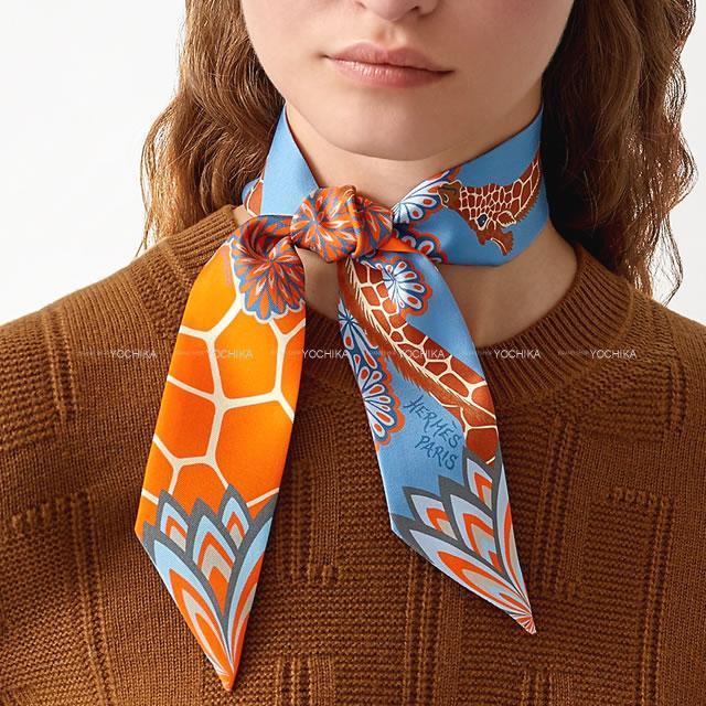 2020年秋冬 HERMES エルメス スカーフ ツイリー 三美神 ブルージーン  
