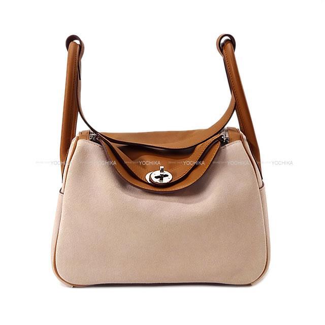 HERMES エルメス ショルダーバッグ リンディ26 ゴールド/グリシーヌ スイフト/グリズリー シルバー金具 新品未使用