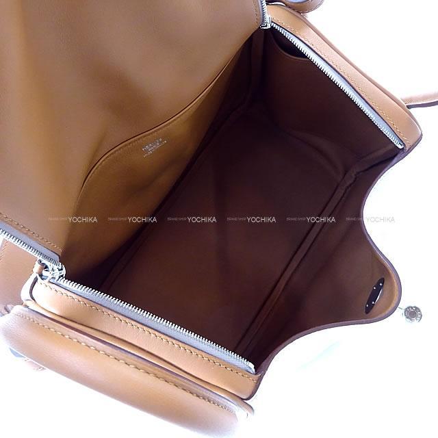 HERMES エルメス ショルダーバッグ リンディ26 ゴールド/グリシーヌ