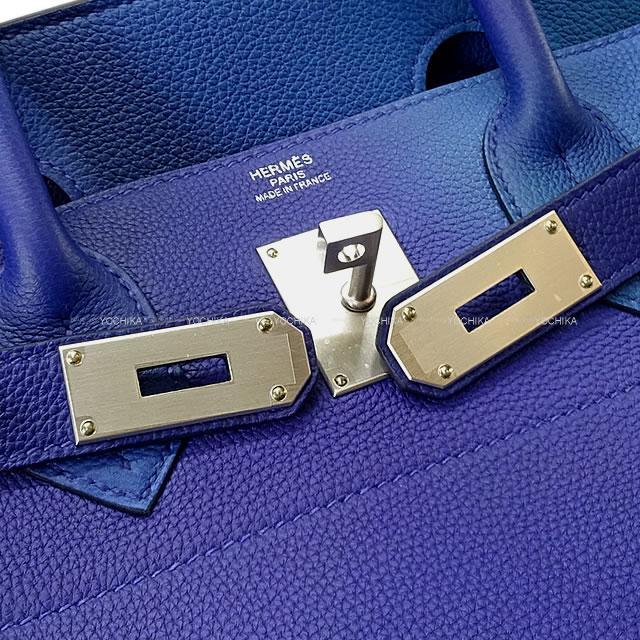 HERMES エルメス ハンドバッグ オータクロア40 コスモス ブルーニュイ