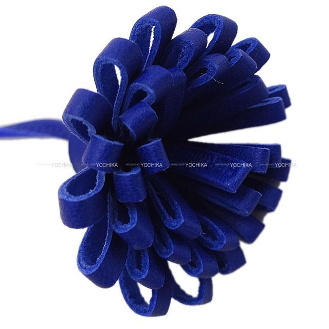 HERMES エルメス カルメン チータ グラン ポンポン 17 ブルー  