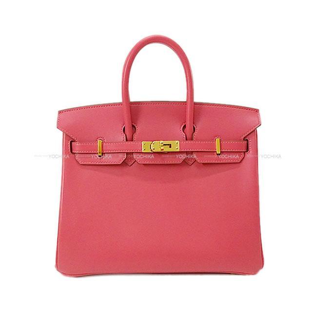 Hermes エルメス ハンドバッグ バーキン25 ローズリップスティック ヴォータデラクト ゴールド金具 新品同様 中古