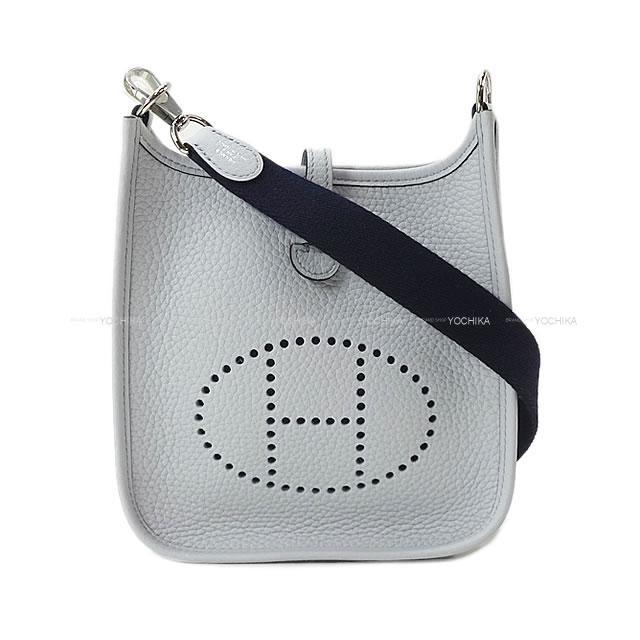 Hermes エルメス ショルダーバッグ ミニ エブリン エヴリン 16 Tpm アマゾン ブルーペール ブルーインディゴ トリヨン シルバー金具 新品