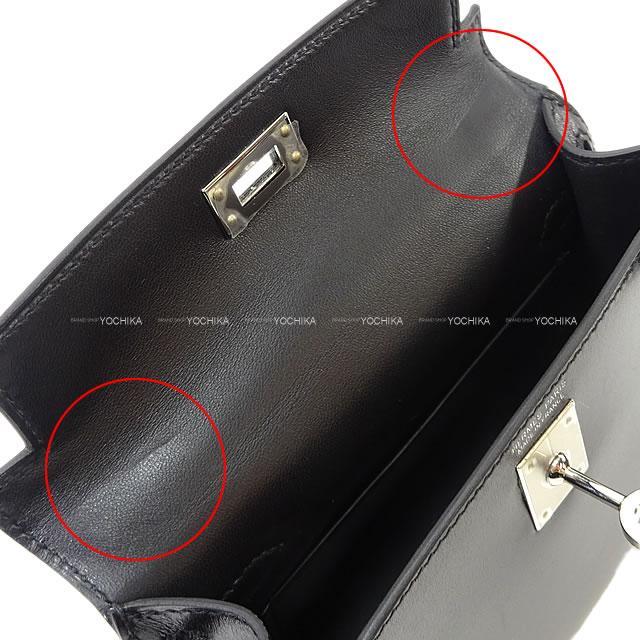 HERMES エルメス ショルダーバッグ ケリー ミニ ドゥ ケリー 20 外縫い 黒 ボックスカーフ 新品未使用