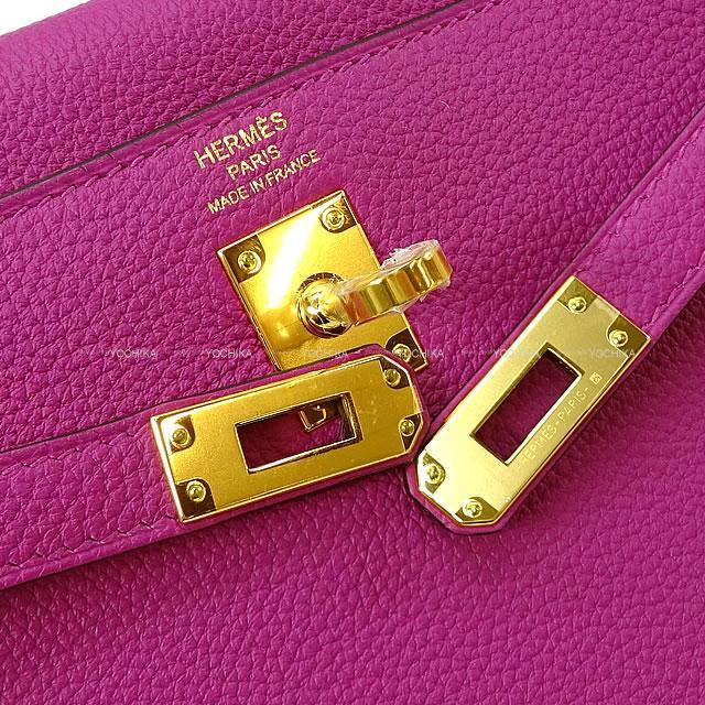 HERMES エルメス ハンドバッグ ケリー25 内縫い ローズパープル トゴ ゴールド金具 新品
