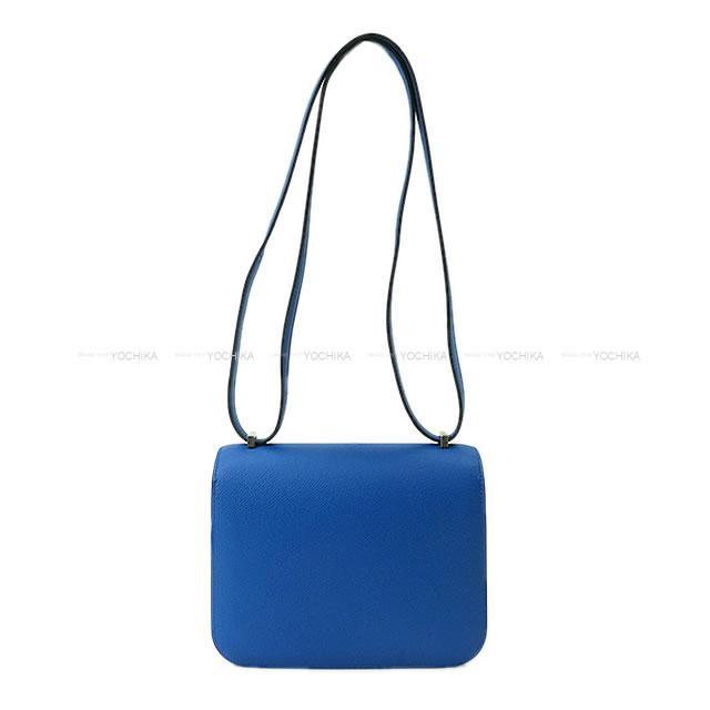 HERMES エルメス ショルダーバッグ コンスタンス 3 ミニ 18 ブルーゼリージュ エプソン シルバー金具 新品未使用
