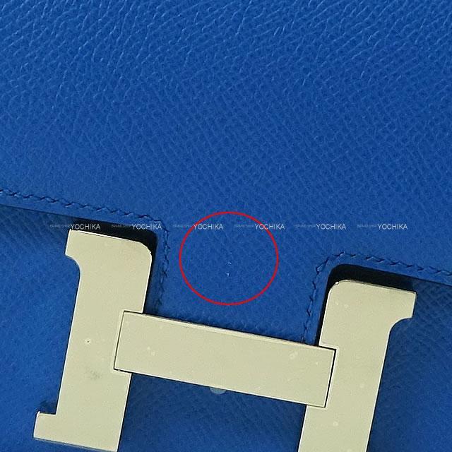 HERMES エルメス ショルダーバッグ コンスタンス 3 ミニ 18 ブルーゼリージュ エプソン シルバー金具 新品未使用