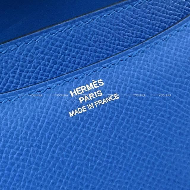 HERMES エルメス ショルダーバッグ コンスタンス 3 ミニ 18 ブルーゼリージュ エプソン シルバー金具 新品未使用