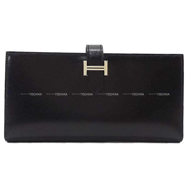 HERMES エルメス 長財布 ベアンスフレ 黒(ブラック) ボックスカーフ シルバー金具 新品