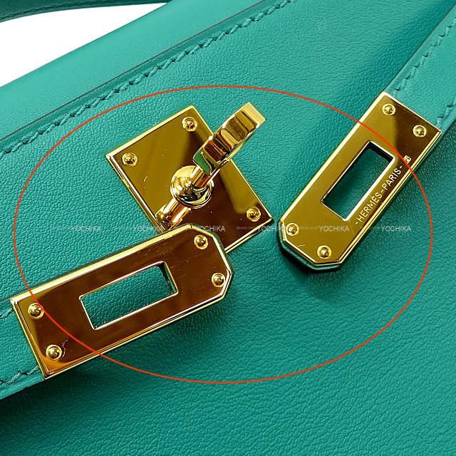 HERMES エルメス ハンドバッグバッグ ポシェットケリー ヴェールヴェロン スイフト ゴールド金具 新品未使用