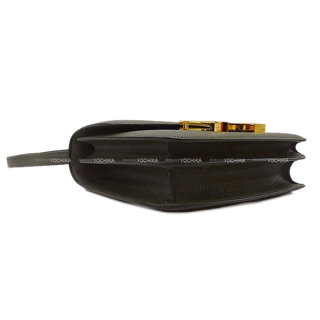 HERMES エルメス ショルダーバッグ コンスタンス 3 ミニ 18 ヴェールグリス エプソン ゴールド金具 新品