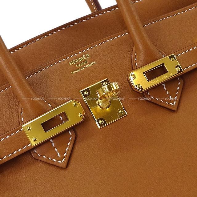 HERMES エルメス ハンドバッグ バーキン25 ゴールド スイフト ゴールド金具 新品