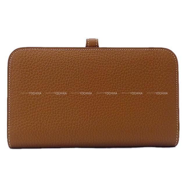 HERMES エルメス 長財布 ドゴン GM ゴールド トゴ シルバー金具 新品