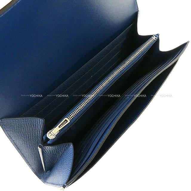 HERMES エルメス 長財布 コンスタンス ロング ディープブルー エプソン シルバー金具 新品