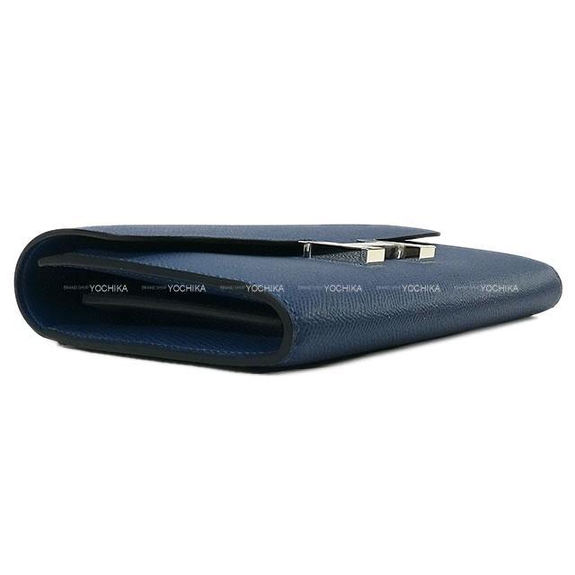 HERMES エルメス 長財布 コンスタンス ロング ディープブルー エプソン シルバー金具 新品