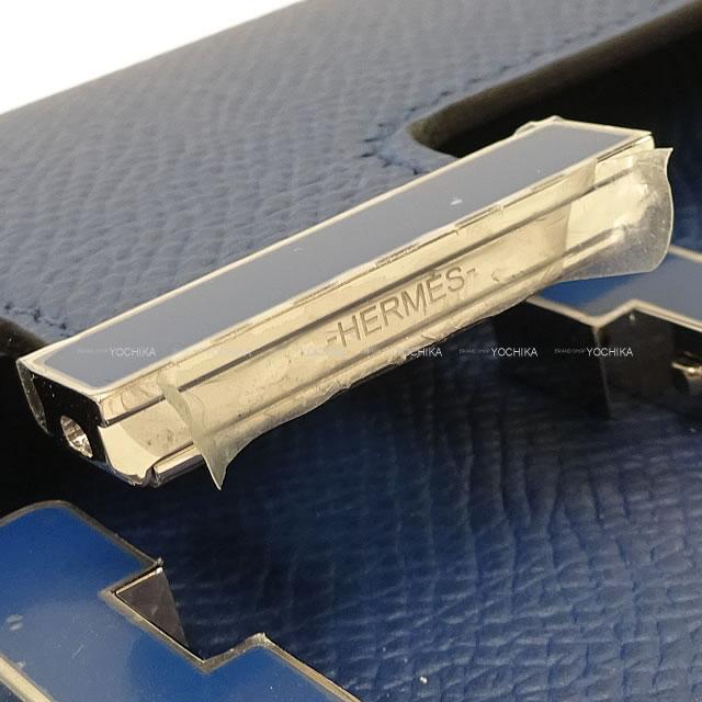 HERMES エルメス 長財布 コンスタンス ロング ディープブルー エプソン シルバー金具 新品