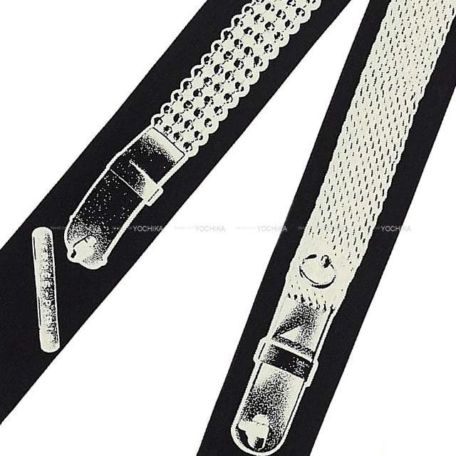 HERMES エルメス スカーフ ツイリー トレゾール ドゥ メドール 黒 