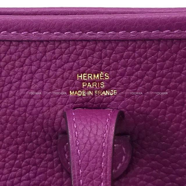 HERMES エルメス ショルダーバッグ ミニ エブリン エヴリン 16 TPM アマゾン アネモネ/ブルーインディゴ 新品