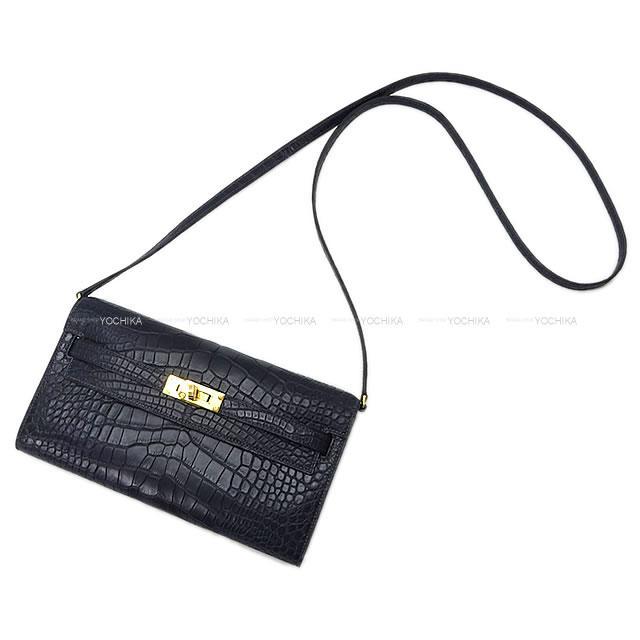 HERMES エルメス 長財布 ケリーウォレット ロング トゥー ゴー ブルー  