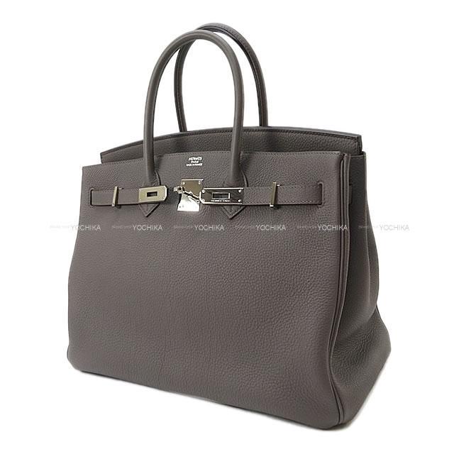 HERMES エルメス ハンドバッグ バーキン35 エタン トゴ シルバー金具 A刻印 新品未使用