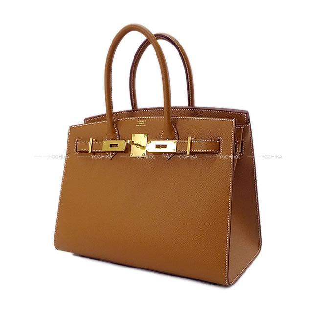 HERMES エルメス ハンドバッグ バーキン30 セリエ 外縫い ゴールド エプソン ゴールド金具 新品