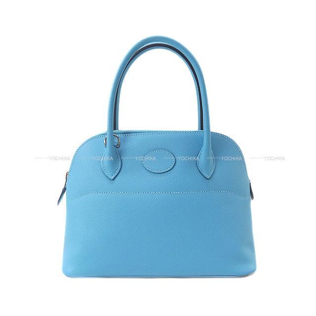 HERMES エルメス ショルダーバッグ ボリード27 ブルーデュノール エプソン シルバー金具 新品未使用