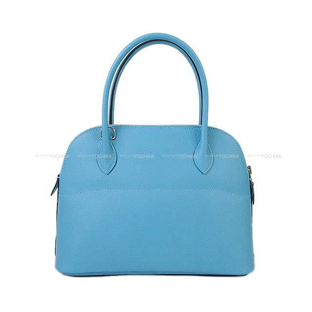 HERMES エルメス ショルダーバッグ ボリード27 ブルーデュノール エプソン シルバー金具 新品未使用